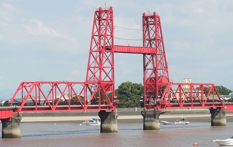 pont levant de la riviere chikugo okawa