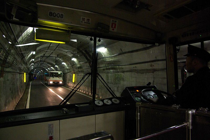 Trolleybus du tunnel de Tateyama