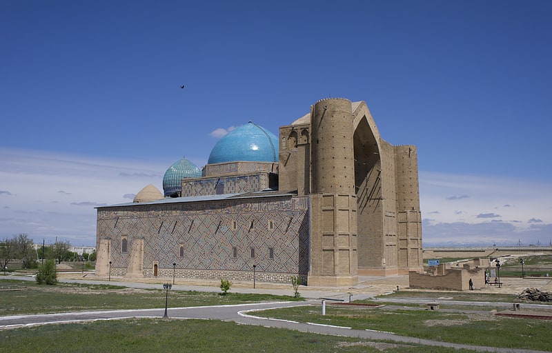 mausoleum of khoja ahmed yasawi turkestan