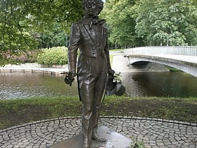 Statue de Pouchkine à Riga