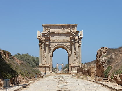 the arch of septimius severus in leptis magna