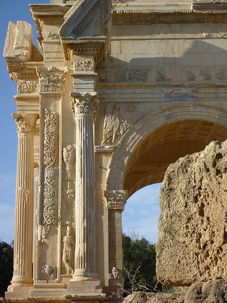 The Arch of Septimius Severus in Leptis Magna