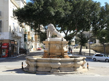 lion fountain valletta