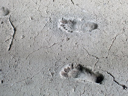 Ancient footprints of Acahualinca