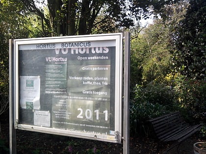 hortus botanicus vrije universiteit amsterdam