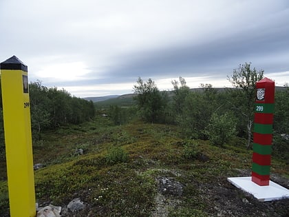 Grenze zwischen Norwegen und Russland