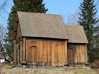 iglesia de madera de haltdalen trondheim
