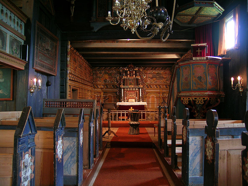 Iglesia de madera de Rollag