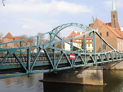 tumski bridge wroclaw