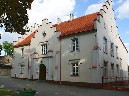 school building at castle street in miloslaw gmina miloslaw