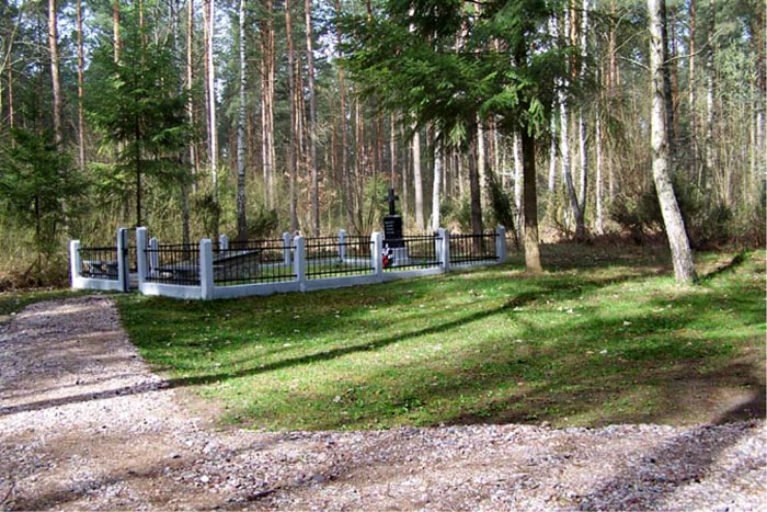 Cmentarz leśny w Jeziorku