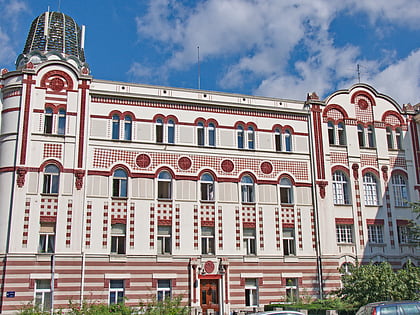Edificio de la antigua central telefónica en Belgrado