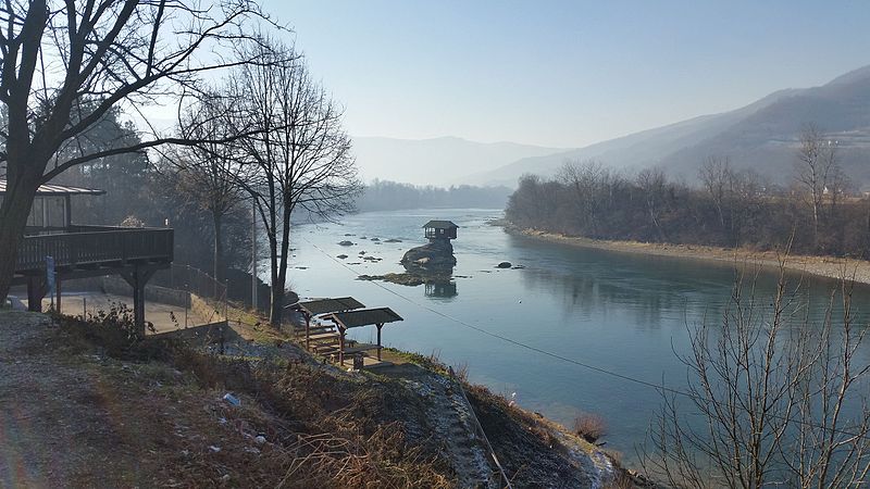 Drina river house