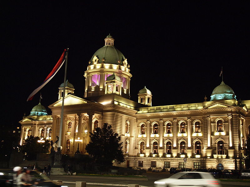 Bâtiment de l'Assemblée nationale à Belgrade