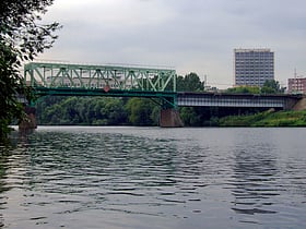 Belarusian rail bridge in Moscow