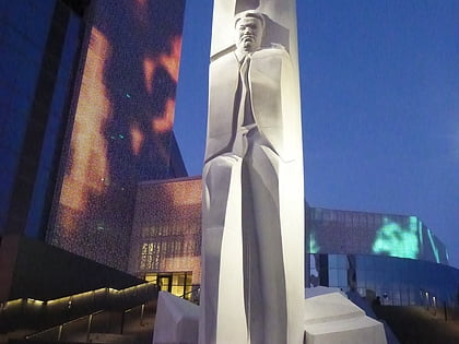 monument to boris yeltsin in yekaterinburg iekaterinbourg