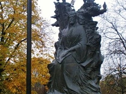 monument to nizami ganjavi in saint petersburg