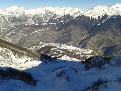 centro de esqui roza jutor parque nacional de sochi