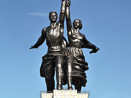 worker and kolkhoz woman moscow
