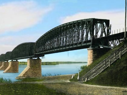 Eisenbahnbrücke Nowosibirsk