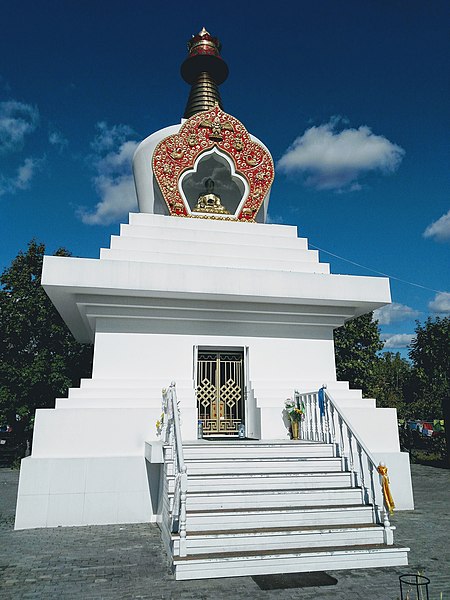 Buddhist Temple with a Stupa in Moscow