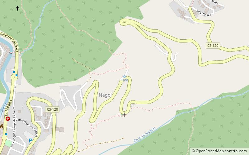 Font location map