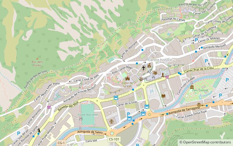 Andorra National Library location map