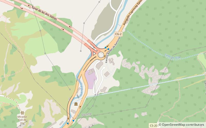 tunel de les dos valires location map