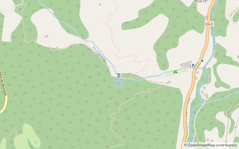 Cascada del Riu d'Urina location map