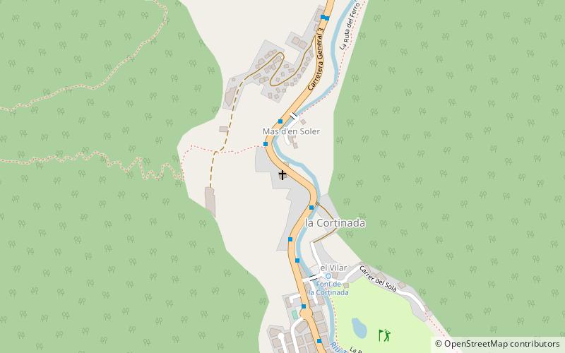 Sant Martí de la Cortinada location map