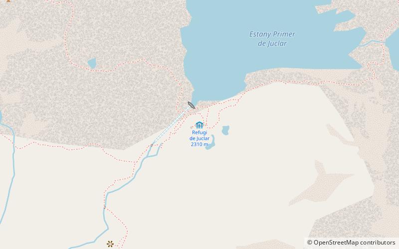 Refugi de Juclar location map