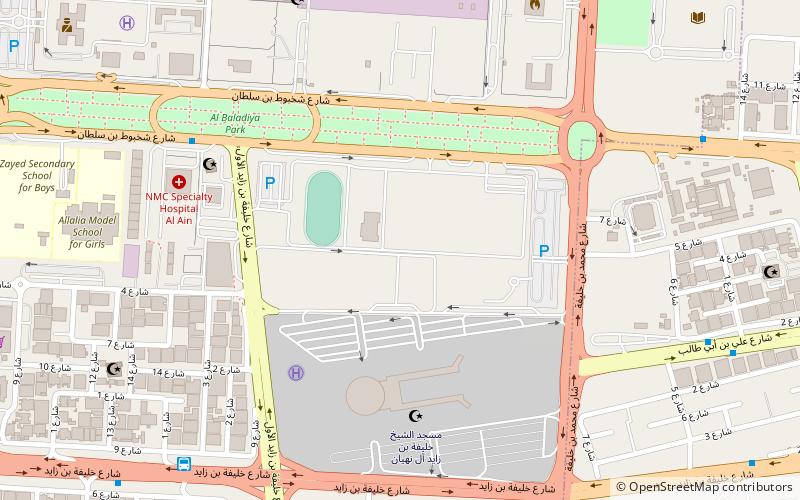 Universidad de los Emiratos Árabes Unidos location map