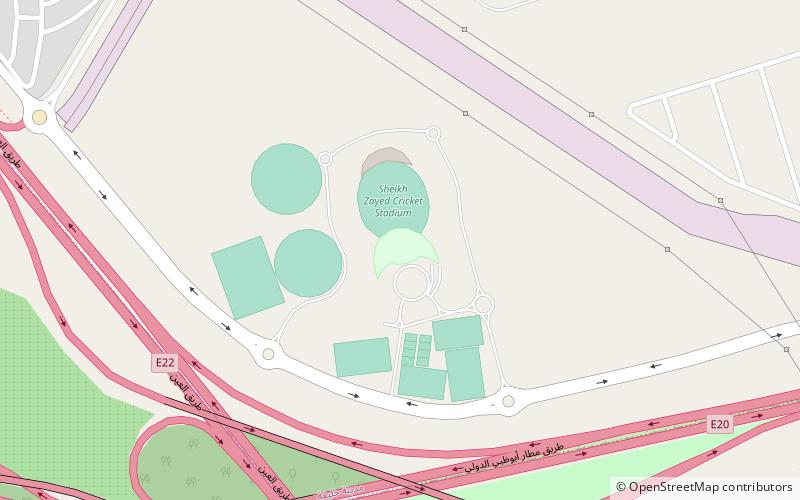 Sheikh Zayed Cricket Stadium location map