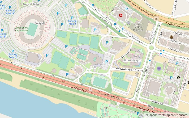 abu dhabi international tennis complex location map