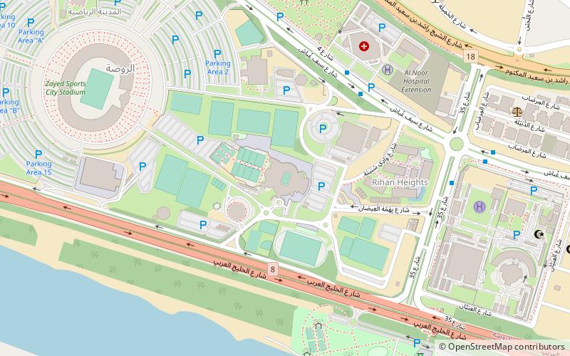 Abu Dhabi International Tennis Complex location map