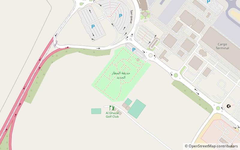 new airport park abu zabi location map