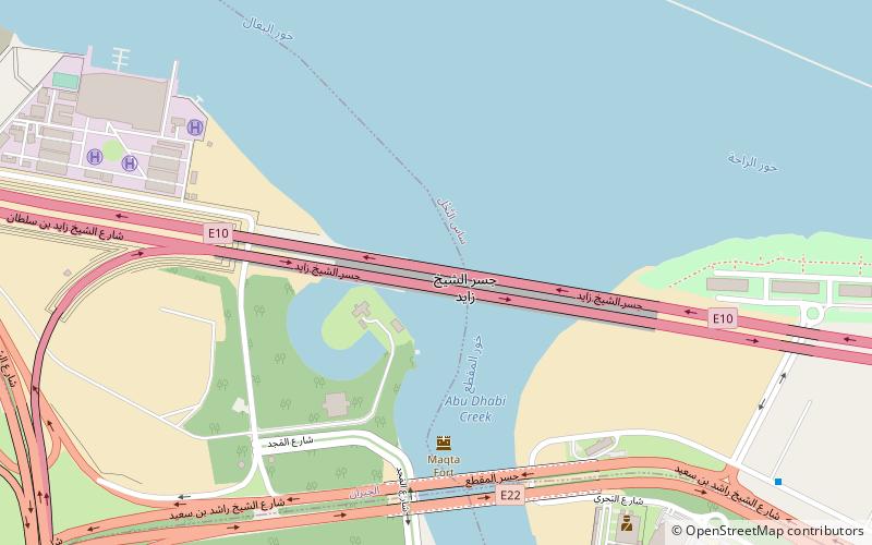 Sheikh Zayed Bridge location map
