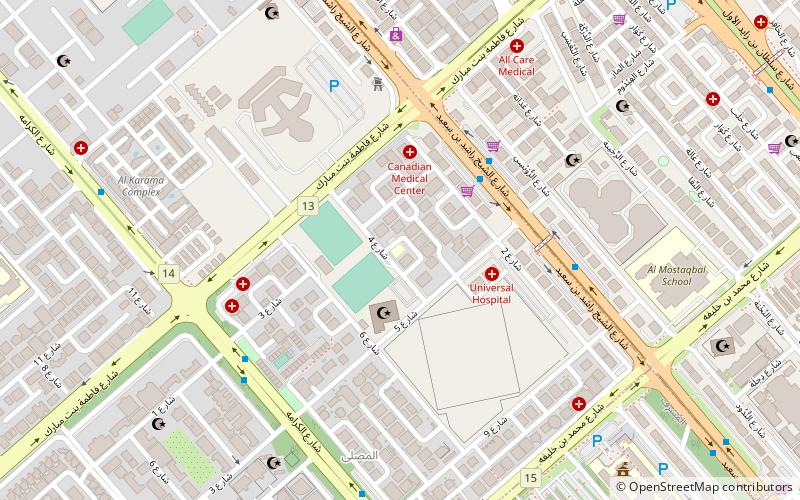alhosn university abu zabi location map