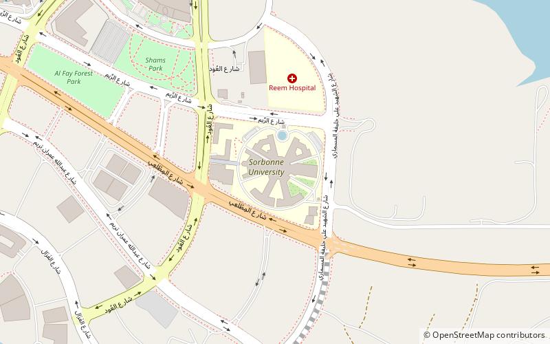 Paris-Sorbonne University Abu Dhabi location map
