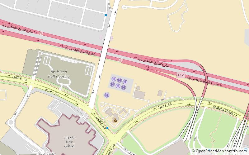 Circuit Yas Marina location map