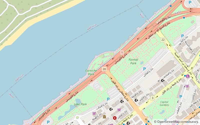 The Corniche location map