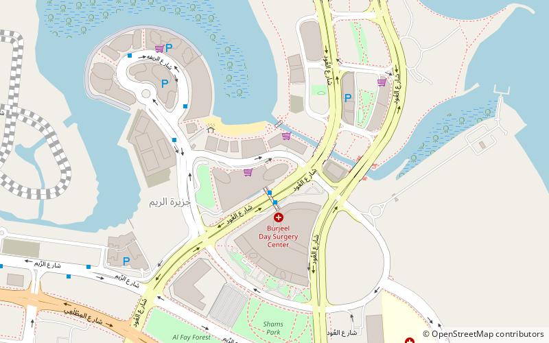 sky tower abou dabi location map