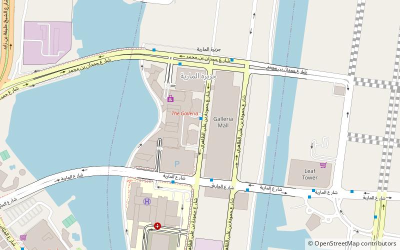 The Galleria location map