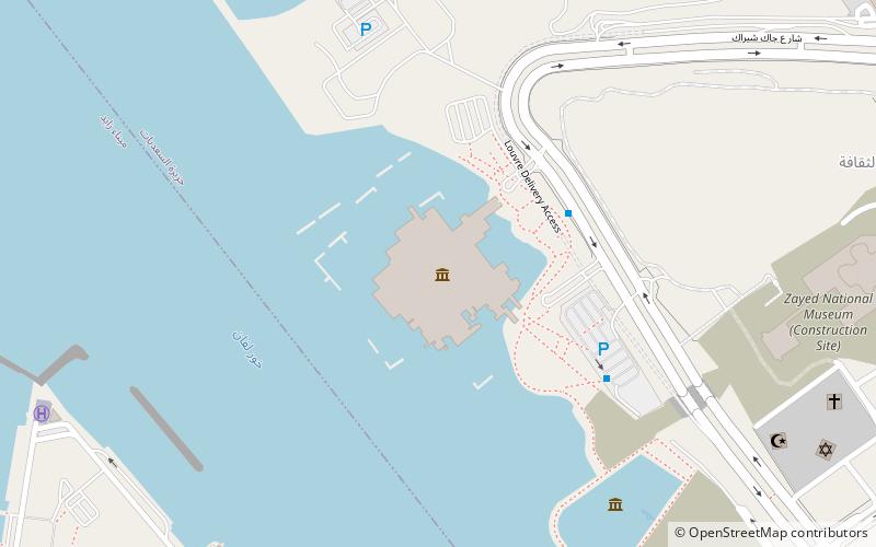 Louvre Abu Dhabi location map