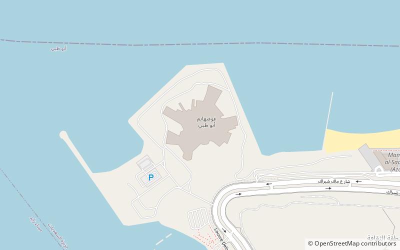 Guggenheim Abou Dabi location map