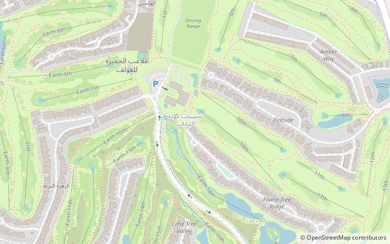 jumeirah golf estates dubai location map