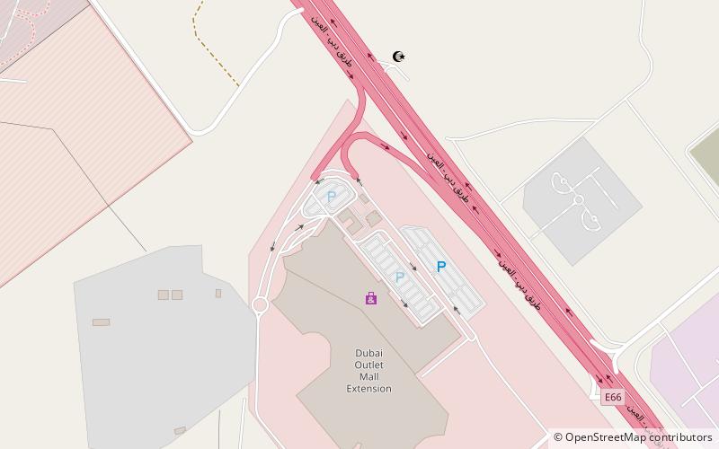 Dubai Outlet Mall location map