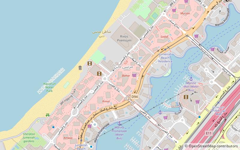 the walk dubai location map