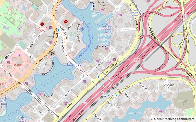 marina scape dubaj location map