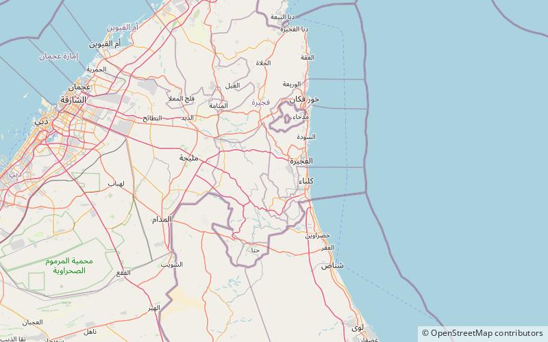 hayl fort fujairah location map